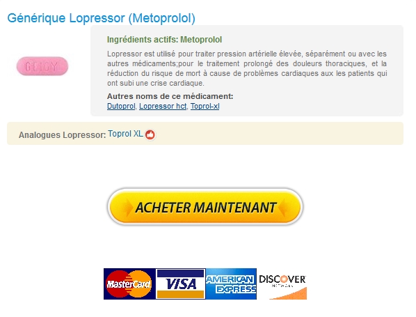 Lopressor 50 mg Pas Cher * Pharmacie Pas Cher