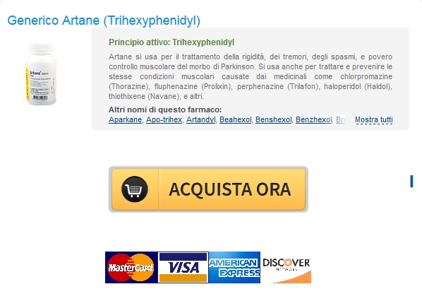 artane Sconti e spedizione gratuita Applicata. Trihexyphenidyl 2 mg Prezzo basso Generico. Consegna in tutto il mondo veloce