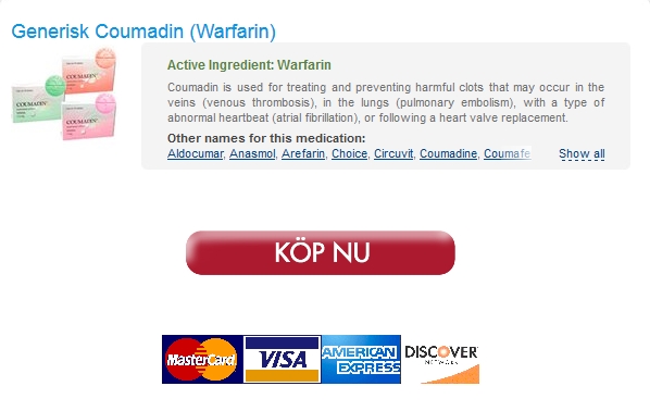 coumadin Alla mediciner är certifierade   Inköp Coumadin 5 mg Sverige